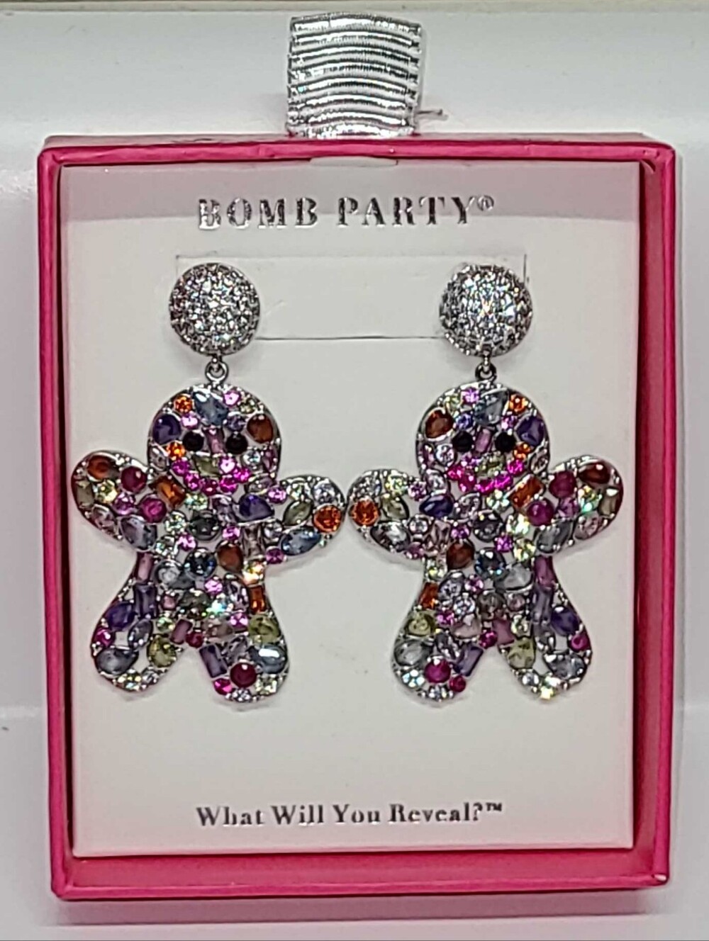 Bomb Party Gingerbread Party Statement Earrings Holiday Christmas Collection New